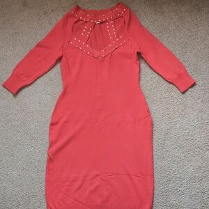 Nicki Minaj Pink Bodycon Dress Cold Shoulder Long Sleeve